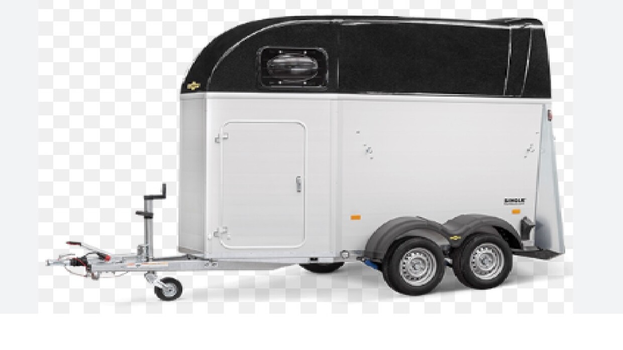HUMBAUR SINGLE ALU 1600 MET ZADELKAMER EN ZWARTE KAP