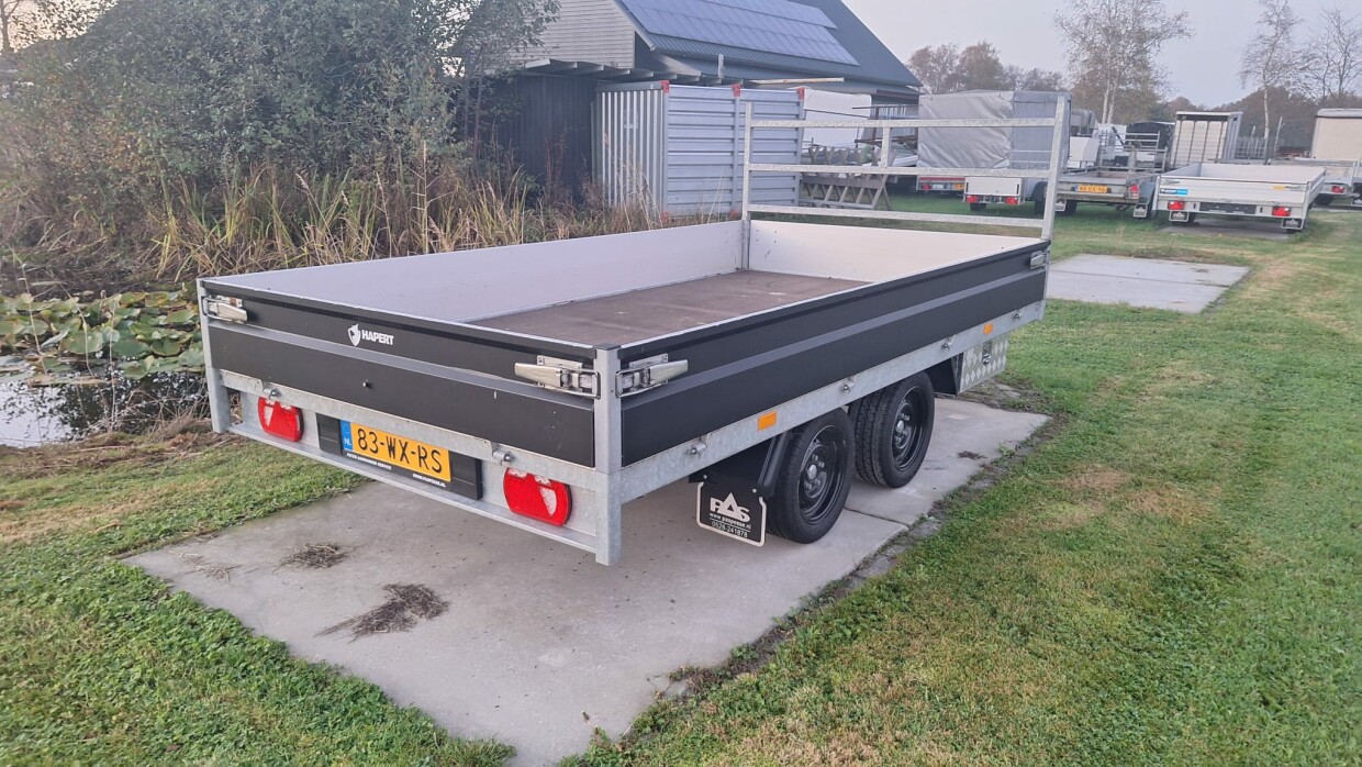 HAPERT PLATEAU AANHANGER 2000KG