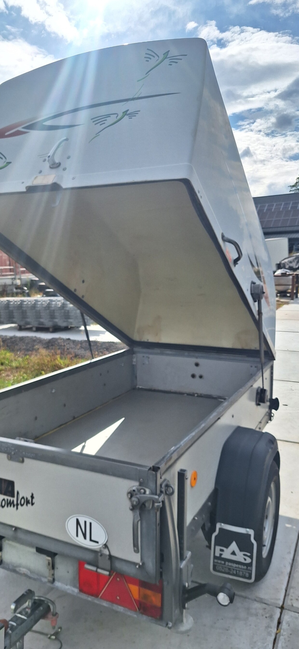 Westfalia bagagewagen geremd 215 × 115 × 110 cm
