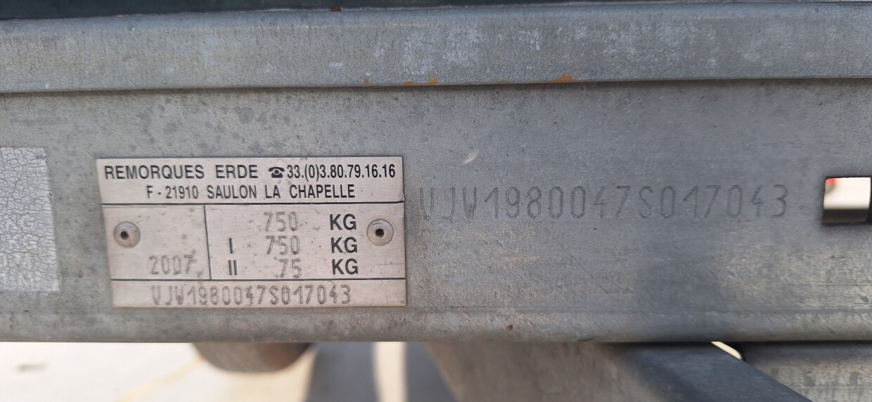 Daxara 198 met tapijt bagagewagen compleet 7043